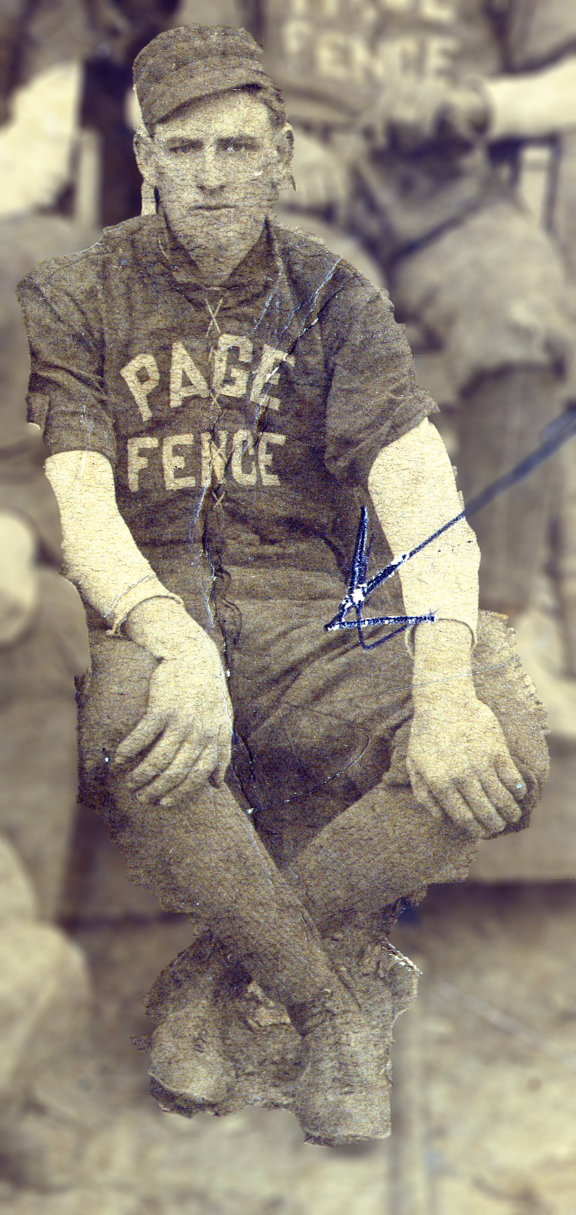 Page Fence Baseball Team - James Acber Campbell